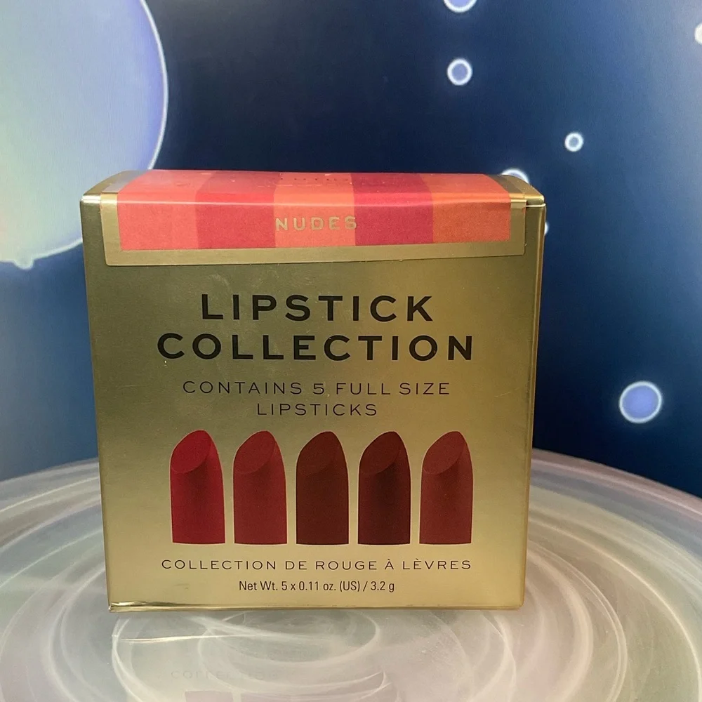 Makeup Revolution ~ 5 Full Size Lipstick Collection ~ Nudes